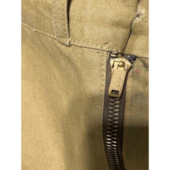 Vintage American Field 1950s Canvas Hunting Sport Pants Size 36x29 Talon Zipper - Picture 4 of 8